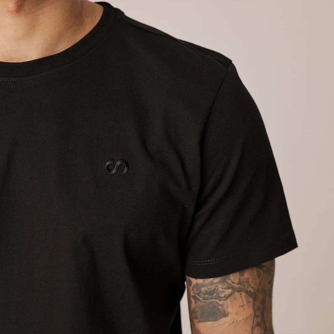 Basic T-Shirt Herren | Schwarz - Image 5