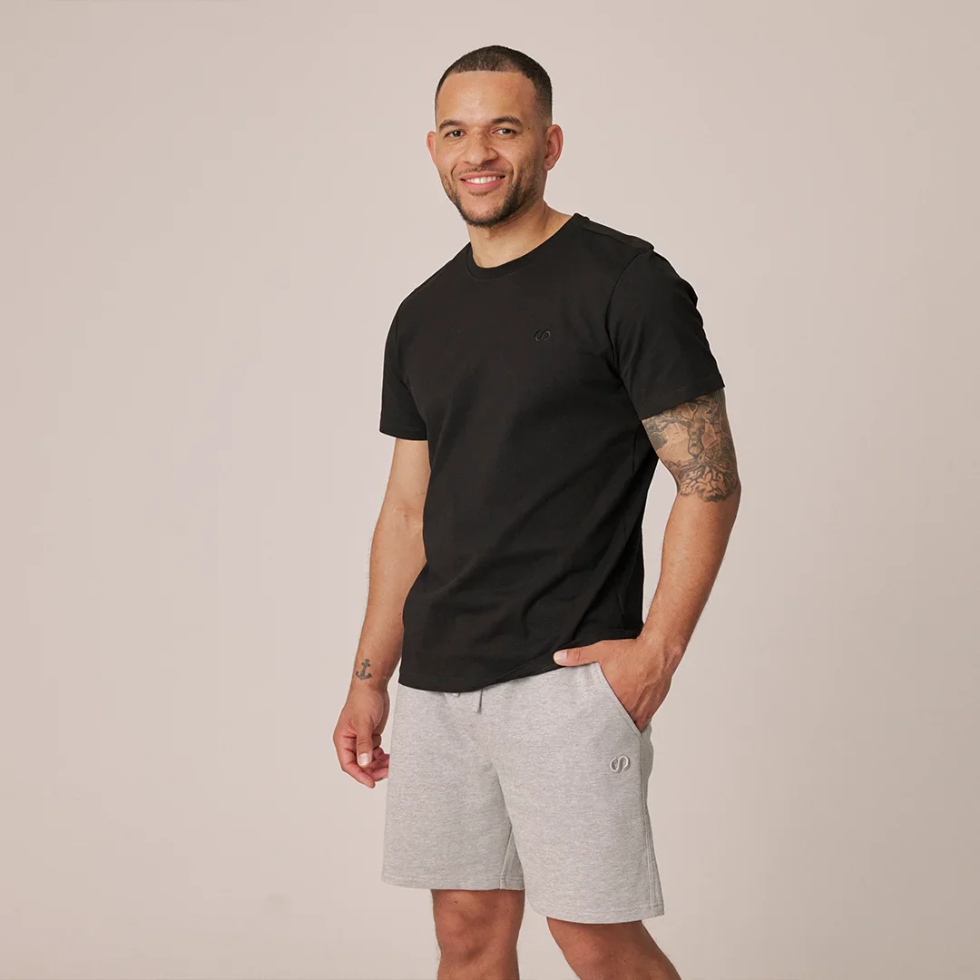 Basic T-Shirt Herren | Schwarz - Image 6
