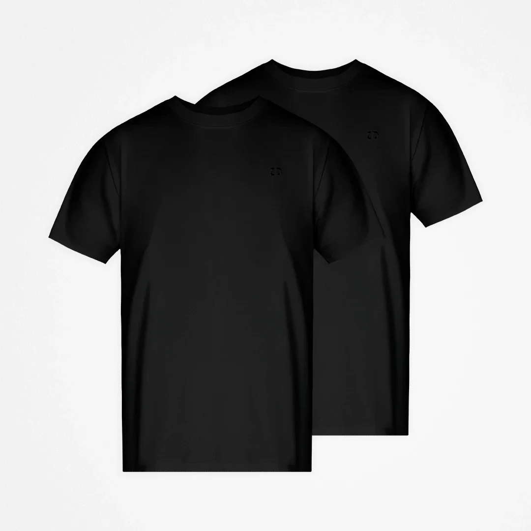 Basic T-Shirt Herren | Schwarz - Image 9