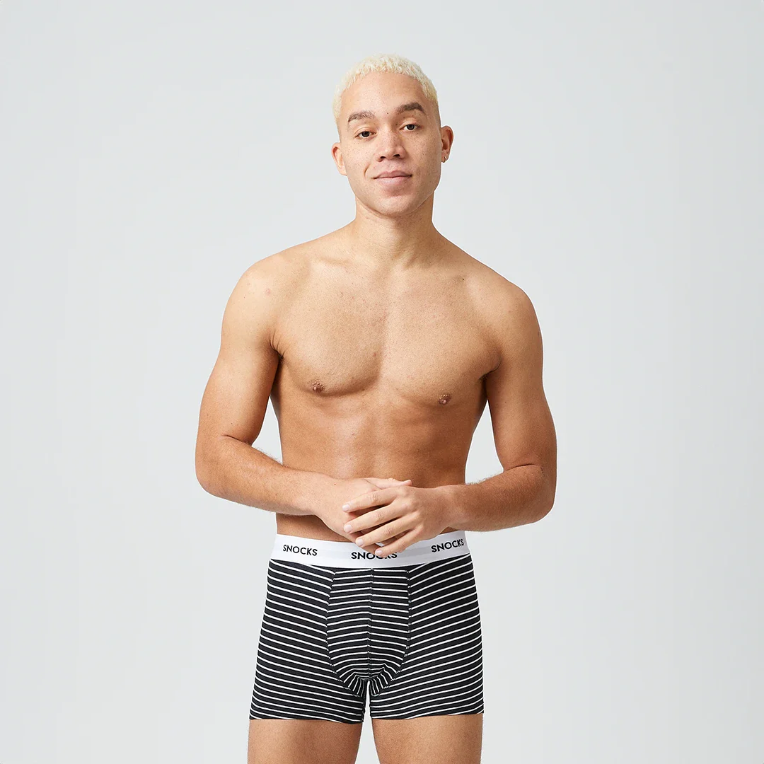 Boxershorts mit Streifen | Olivgrüne Streifen - Image 4
