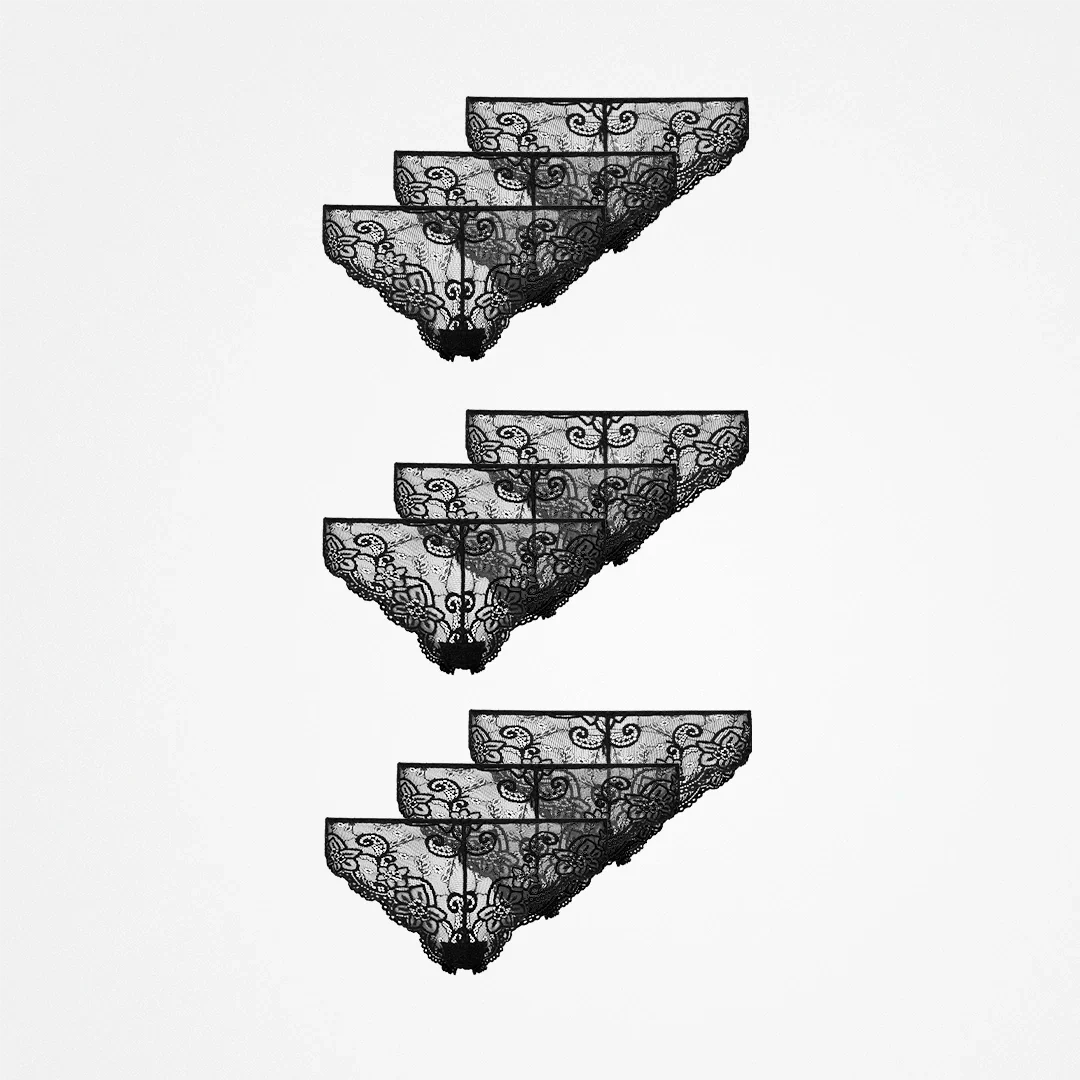 Brazilian Slips aus Spitze | Schwarz - Image 12