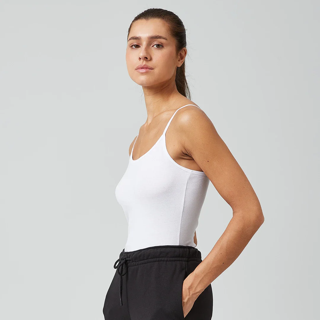 Damen Spaghetti Tops | Schwarz - Image 5