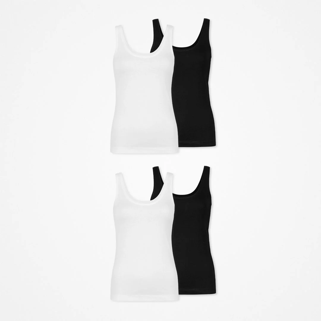Damen Tank Tops | Schwarz-Weiß - Image 11
