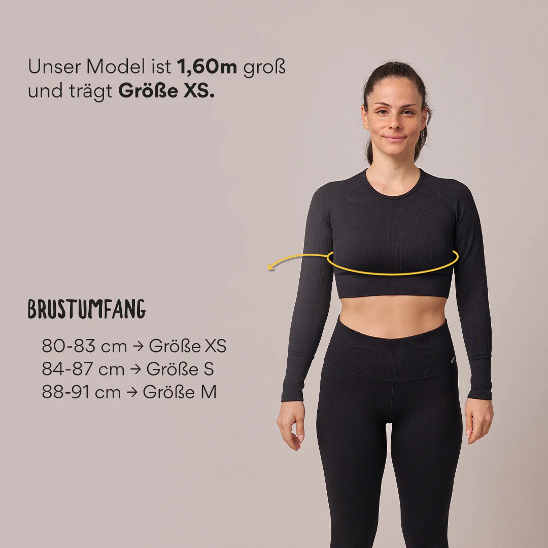 Geripptes Sportshirt langarm Damen | Pastelllila - Image 10