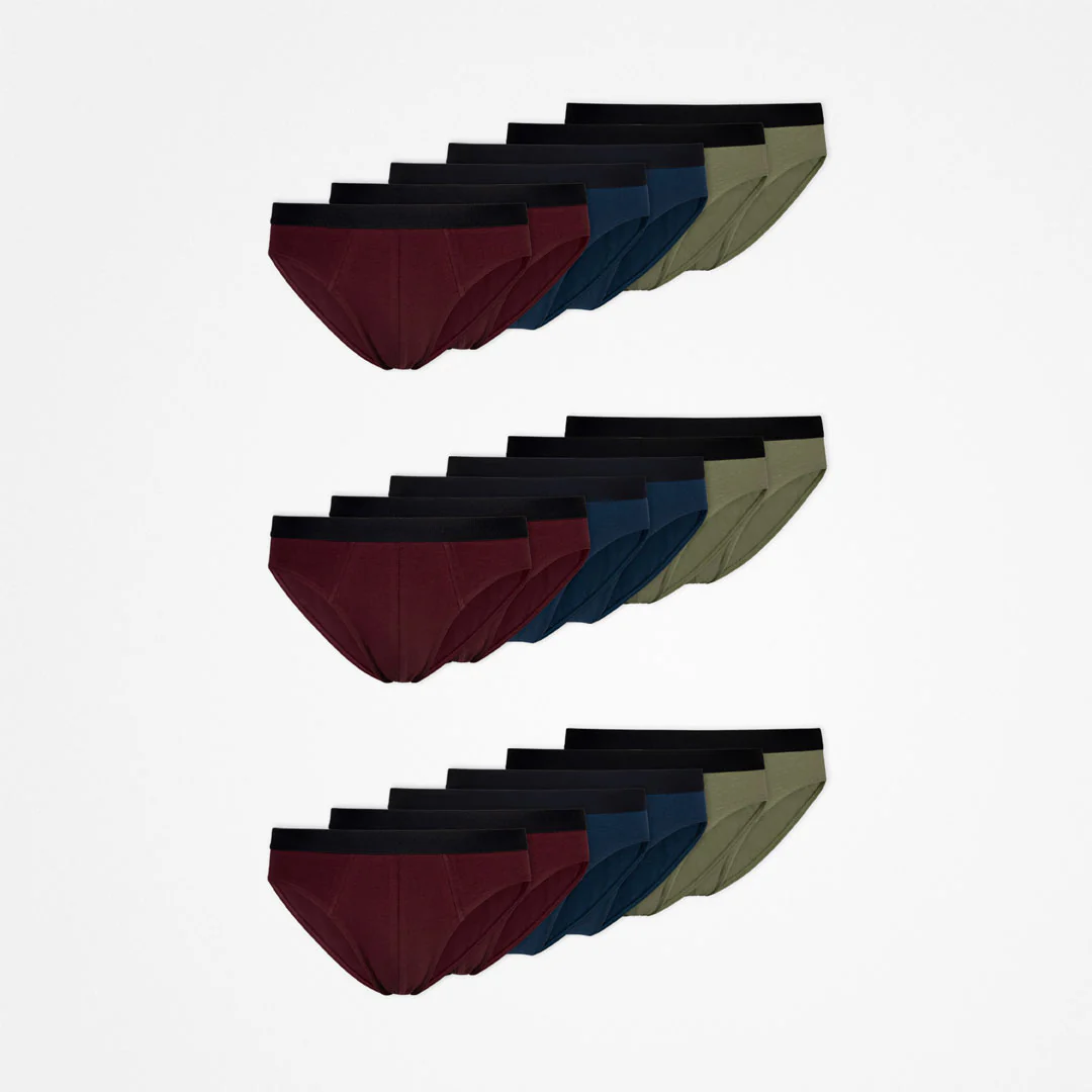 Herrenslips | Mix (Rot/Olive/Blau) - Image 11