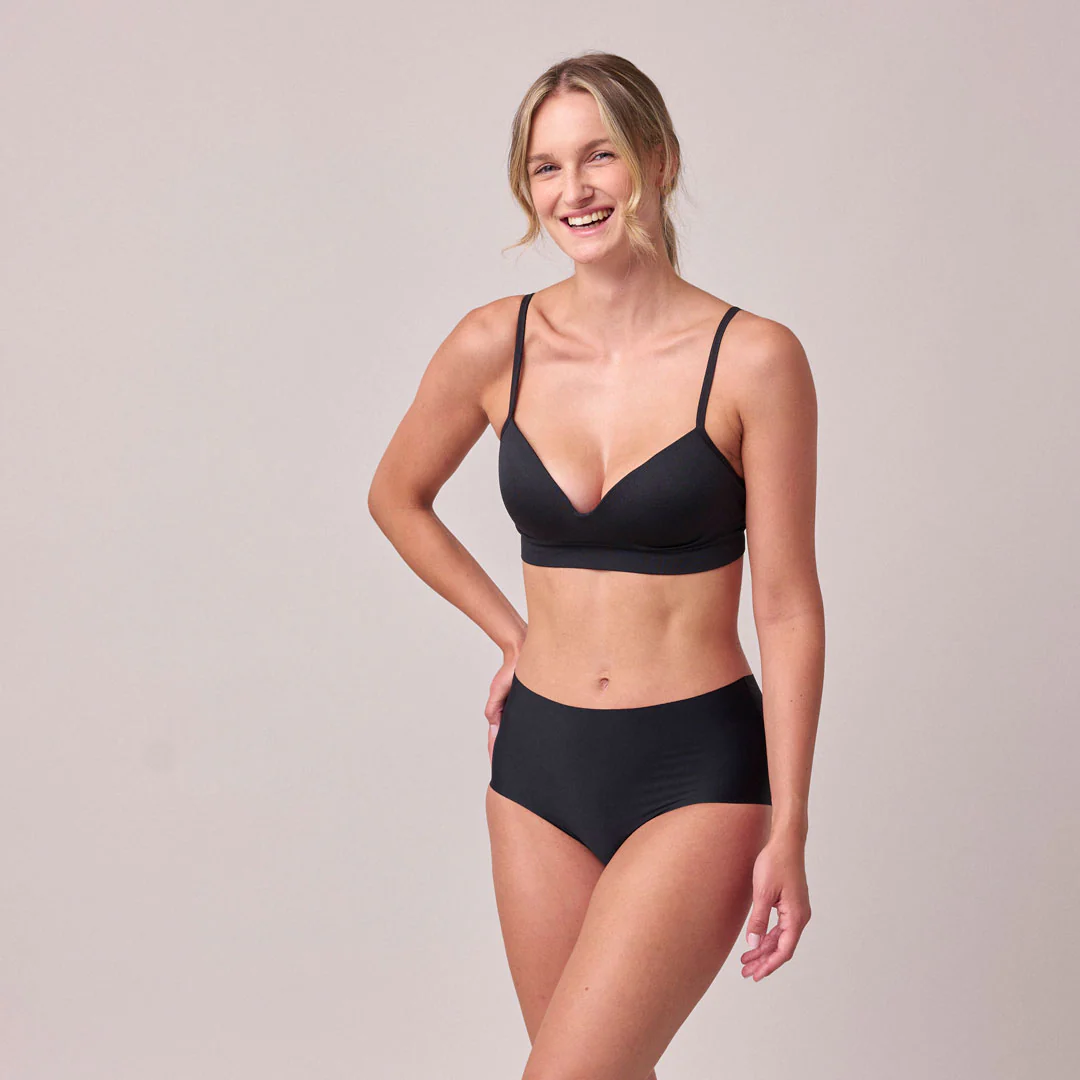 High Waist Hipster Panties Seamless | Schwarz - Image 2