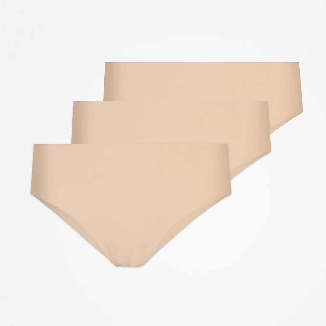 High Waist Hipster Panties Seamless | Hellbeige
