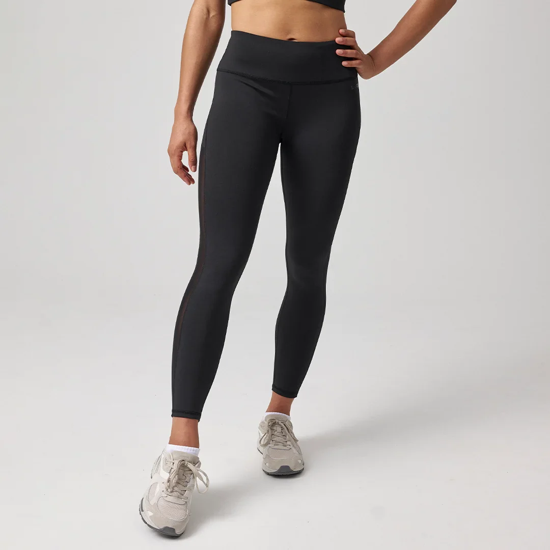 High Waist Leggings Mesh | Schwarz - Image 5
