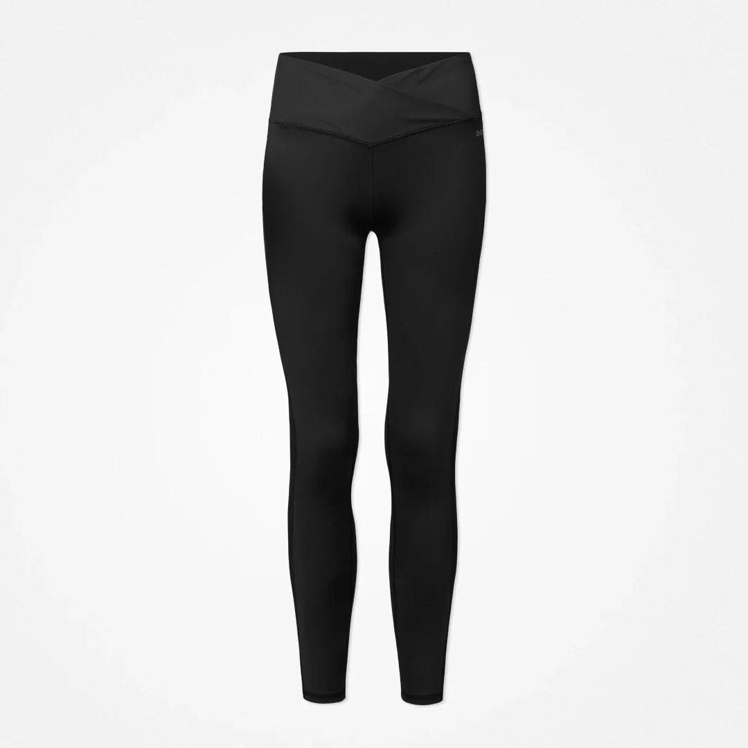 High Waist Leggings V Cross | Schwarz - Image 12