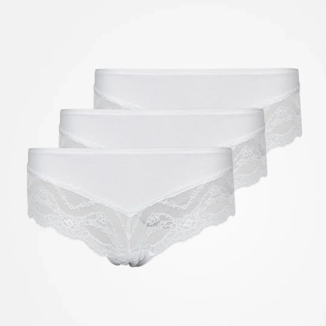 Hipster Panties mit Spitze | Weiß - Image 12