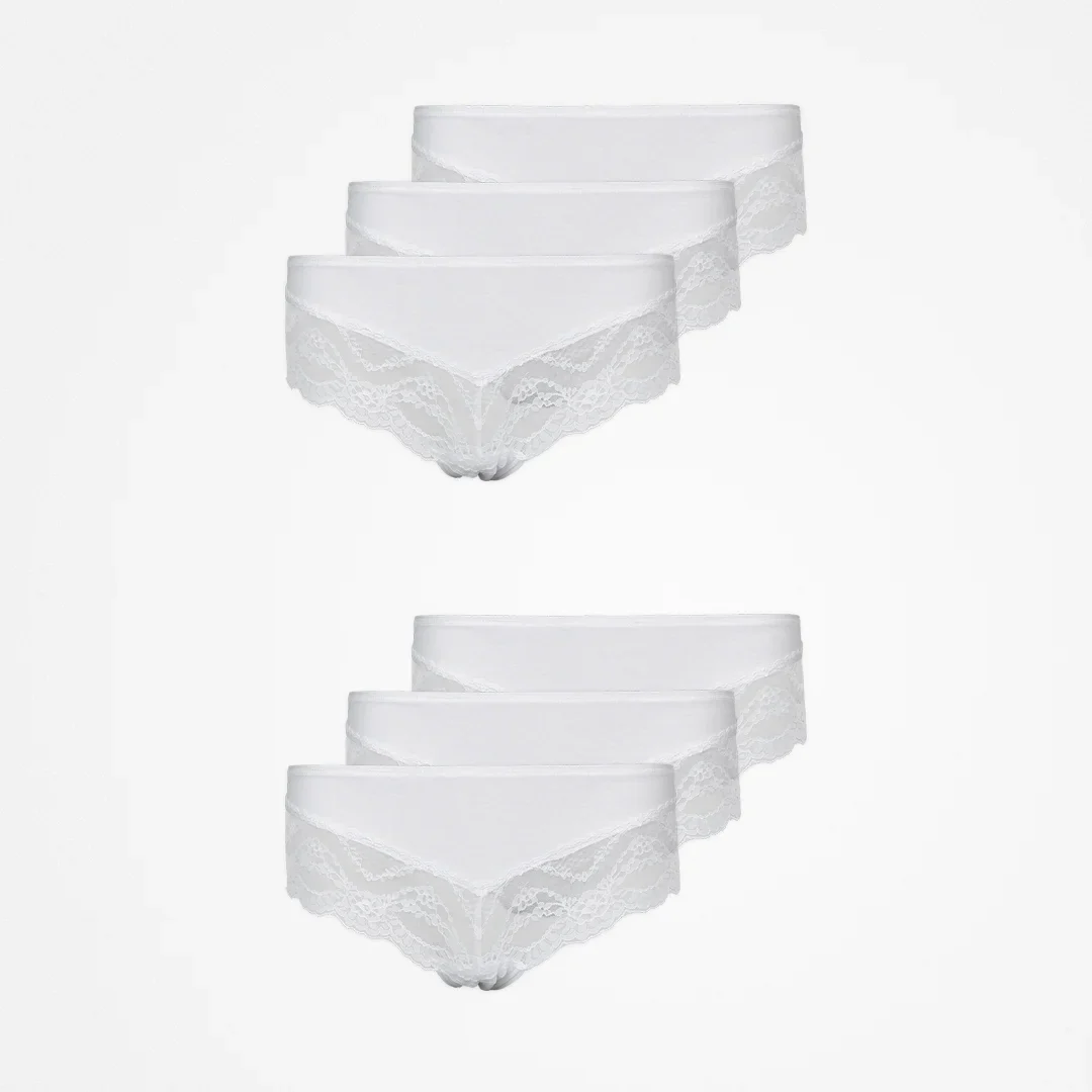 Hipster Panties mit Spitze | Weiß - Image 13