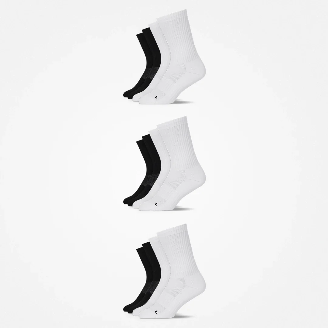 Hohe Laufsocken | Schwarz-Weiß - Image 11