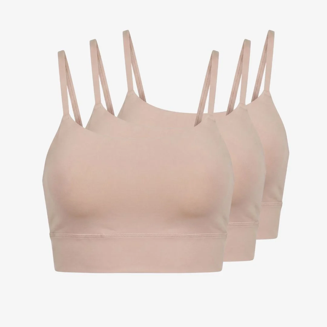 Microfiber Seamless Bralette | Beige - Image 13
