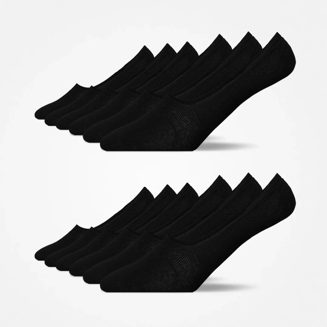 Mid Cut Füßlinge | Schwarz - Image 10