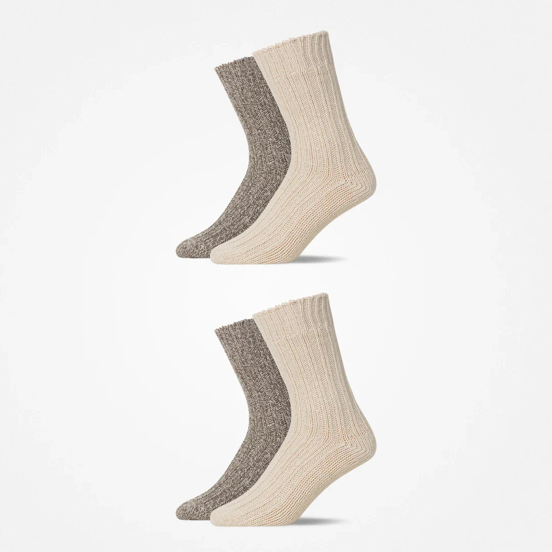 Norweger Socken | Mix (Offwhite/Braun) - Image 10