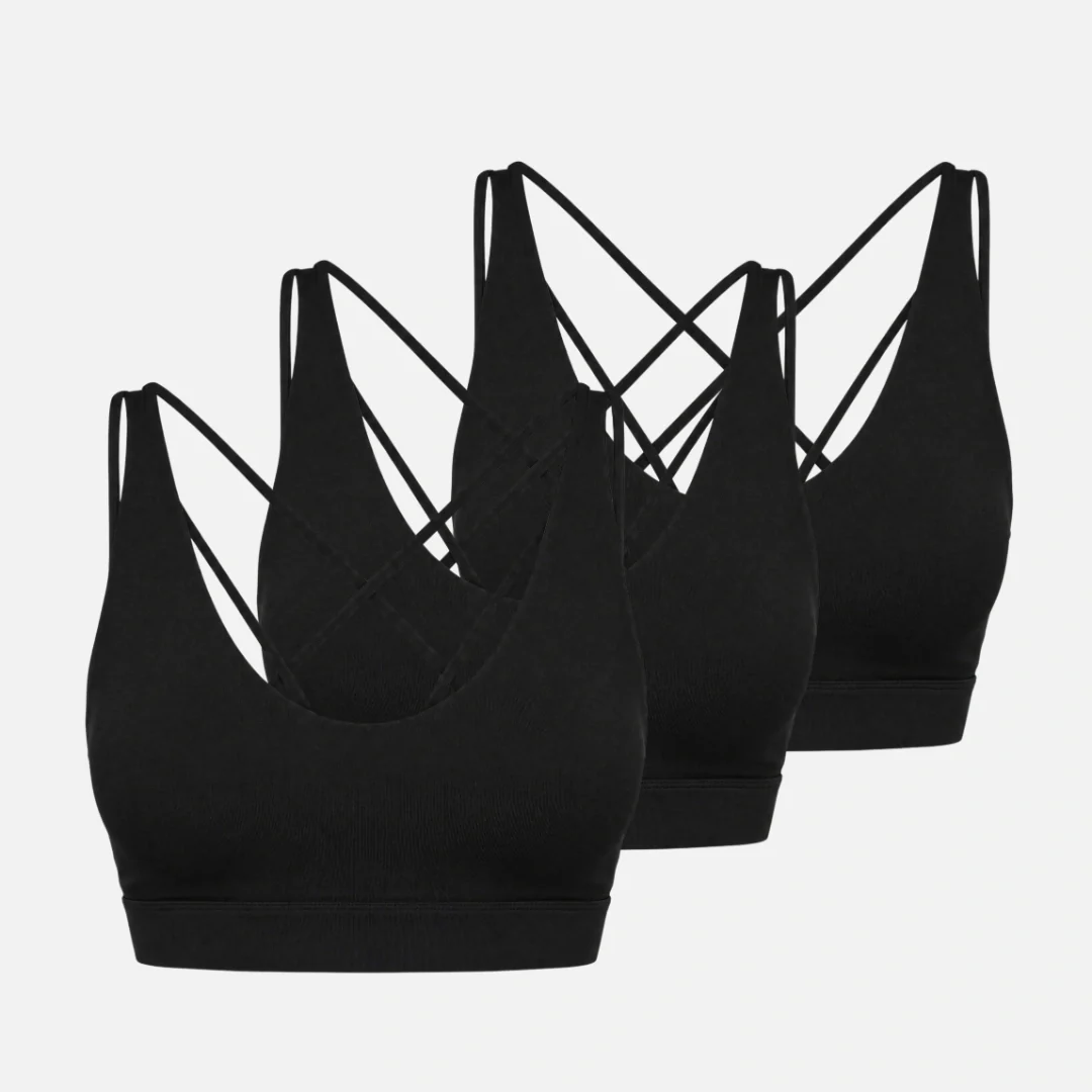 Premium Sport-BH Multi-Strap | Schwarz - Image 12