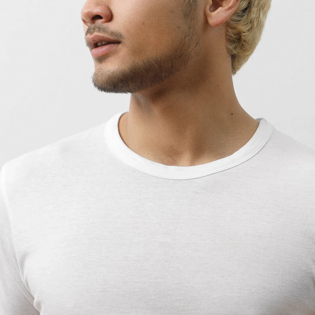 Premium Unterhemd Rundhals Herren | Weiß - Image 5