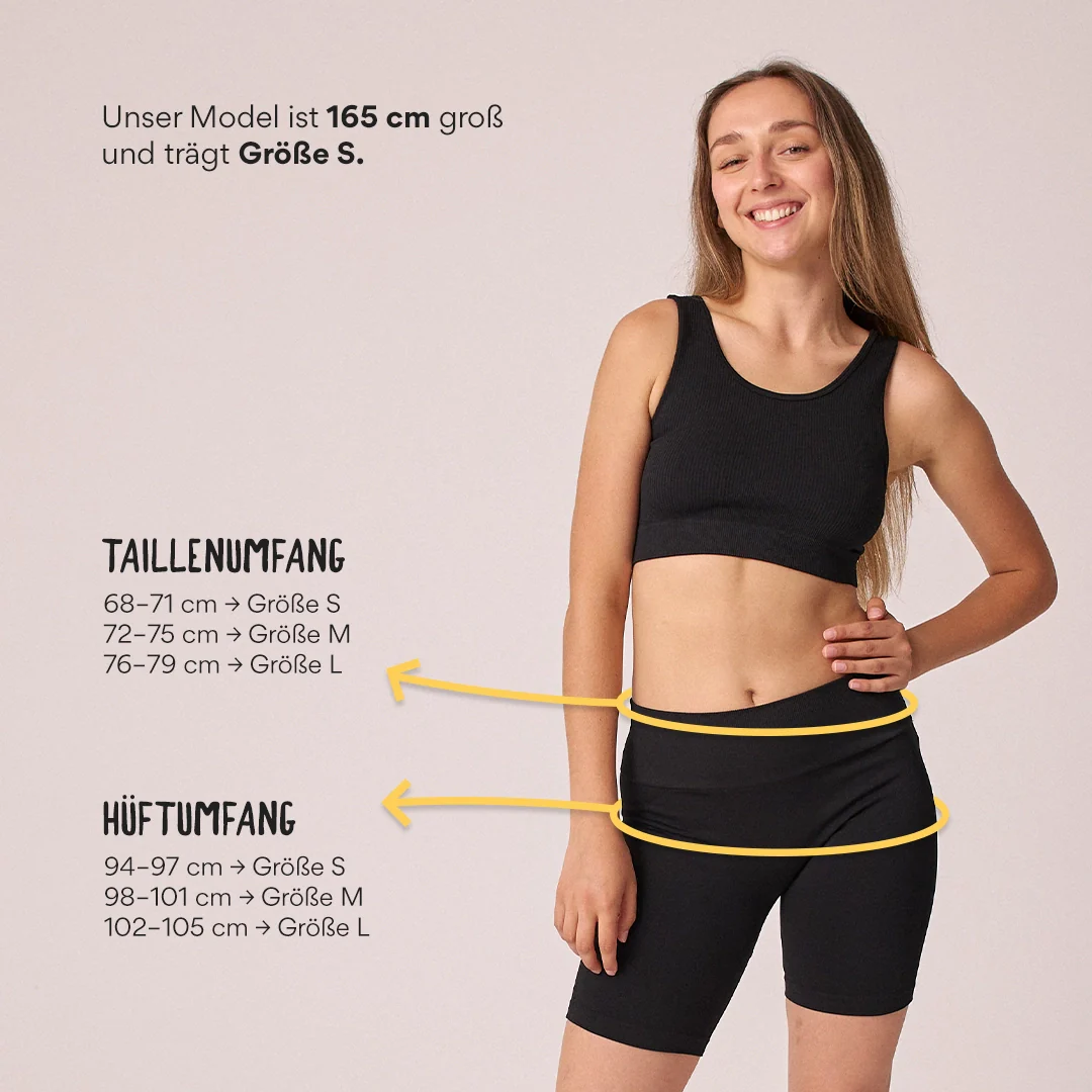 Radlerhose Seamless Damen | Schwarz - Image 10