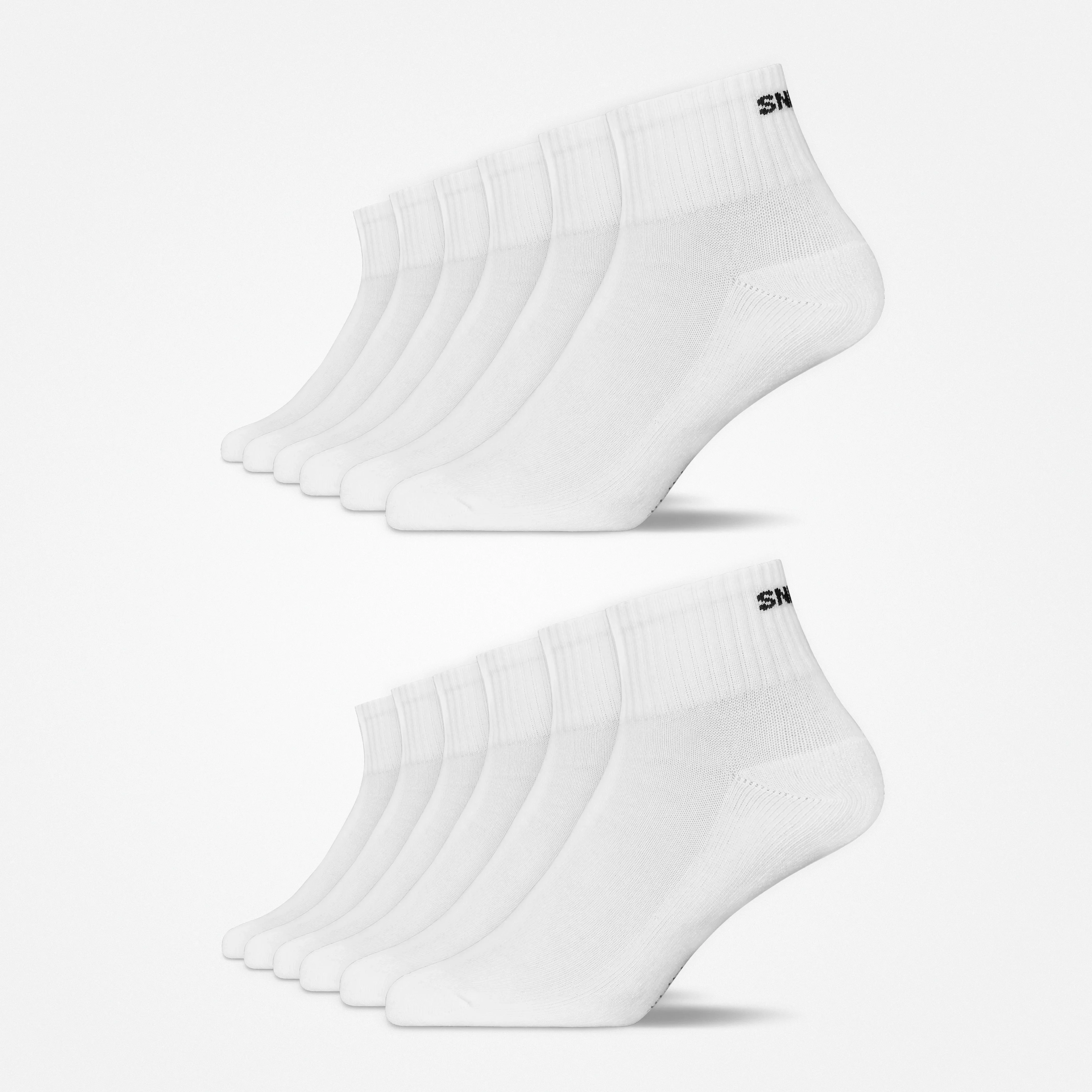 Retro Sneaker Socken | Weiß (SNOCKS) - Image 11