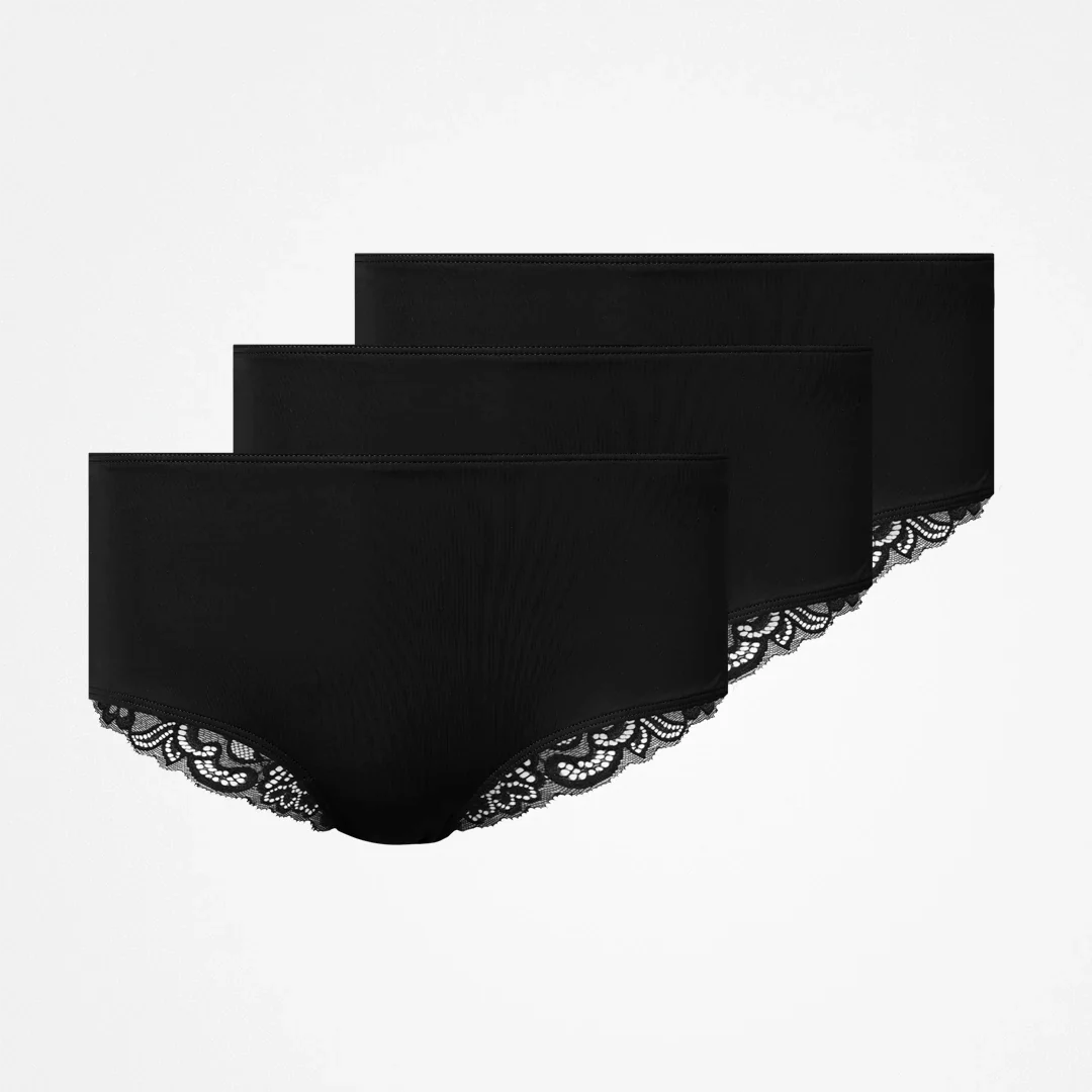 Seamless Hipster mit Spitze | Schwarz - Image 8