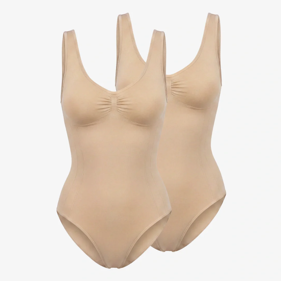 Shaping Body mit breiten Trägern | Beige - Image 11