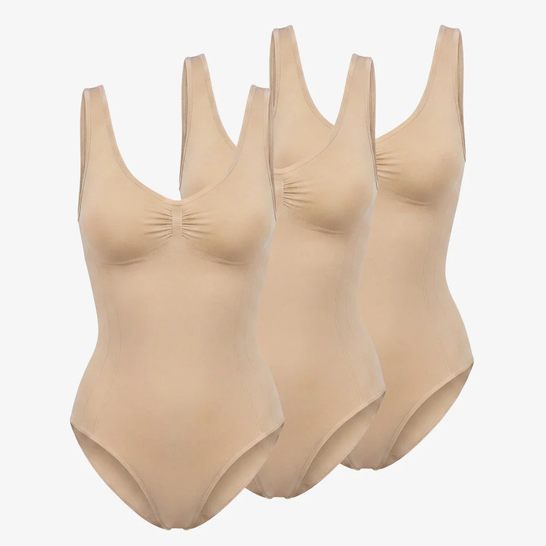 Shaping Body mit breiten Trägern | Beige - Image 12