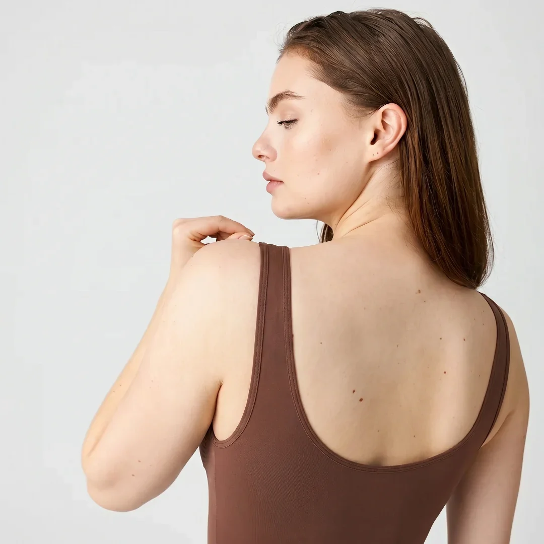 Shaping Body mit breiten Trägern | Braun - Image 3