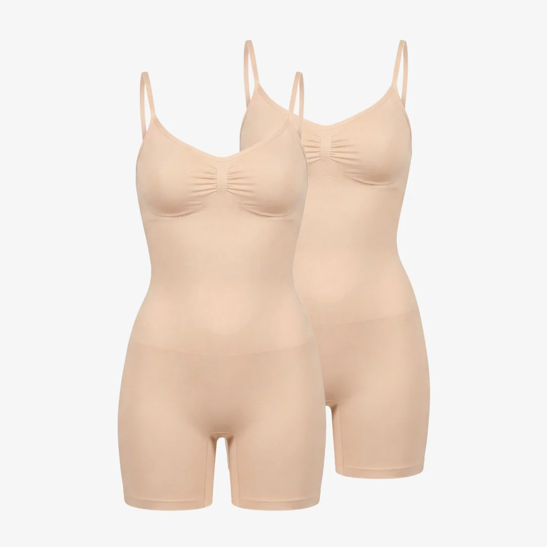 Shaping Bodysuit Shorts | Beige - Image 11