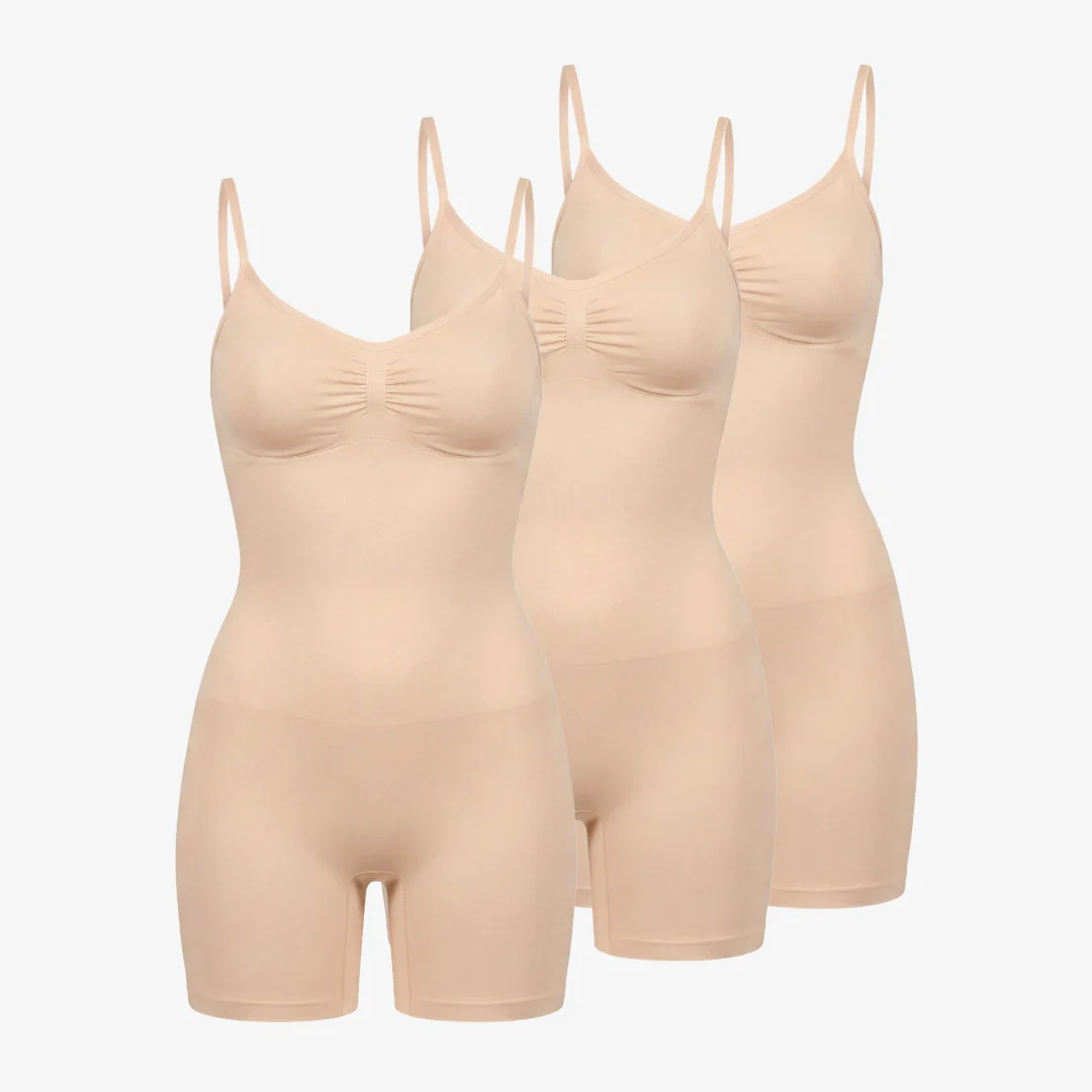 Shaping Bodysuit Shorts | Beige - Image 12