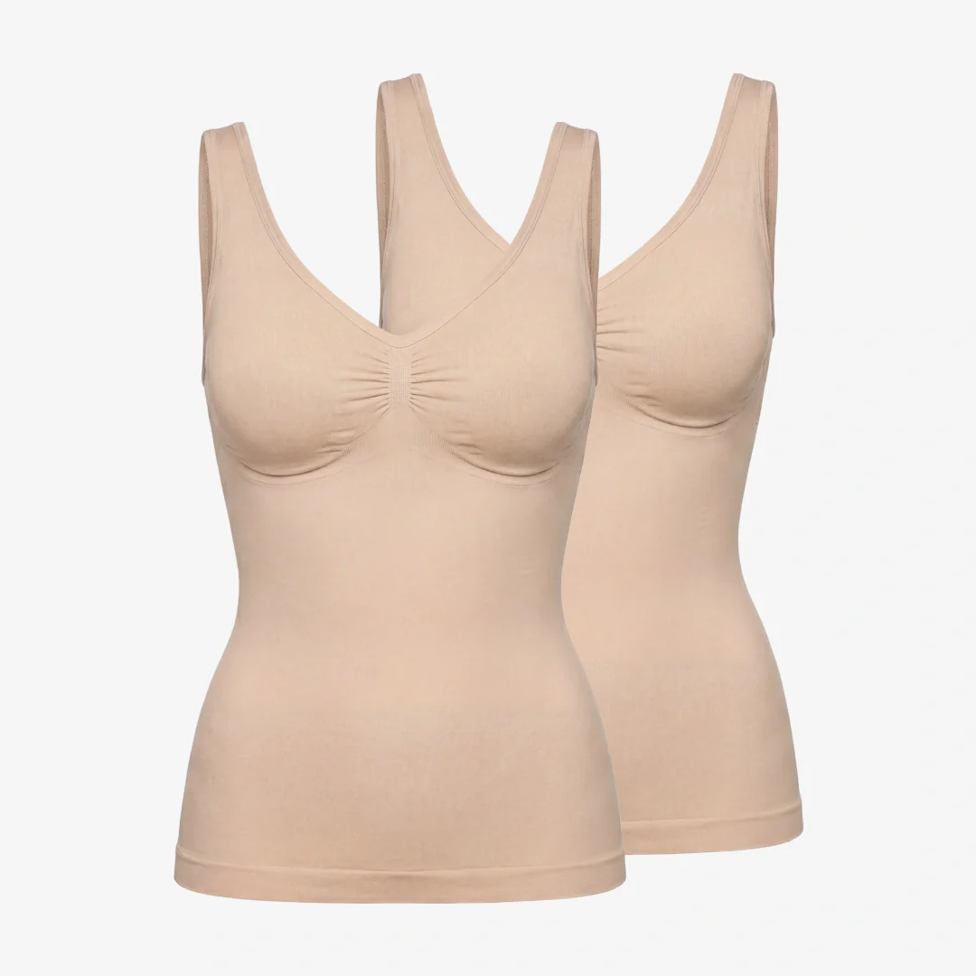 Shaping Tank Top | Beige - Image 10