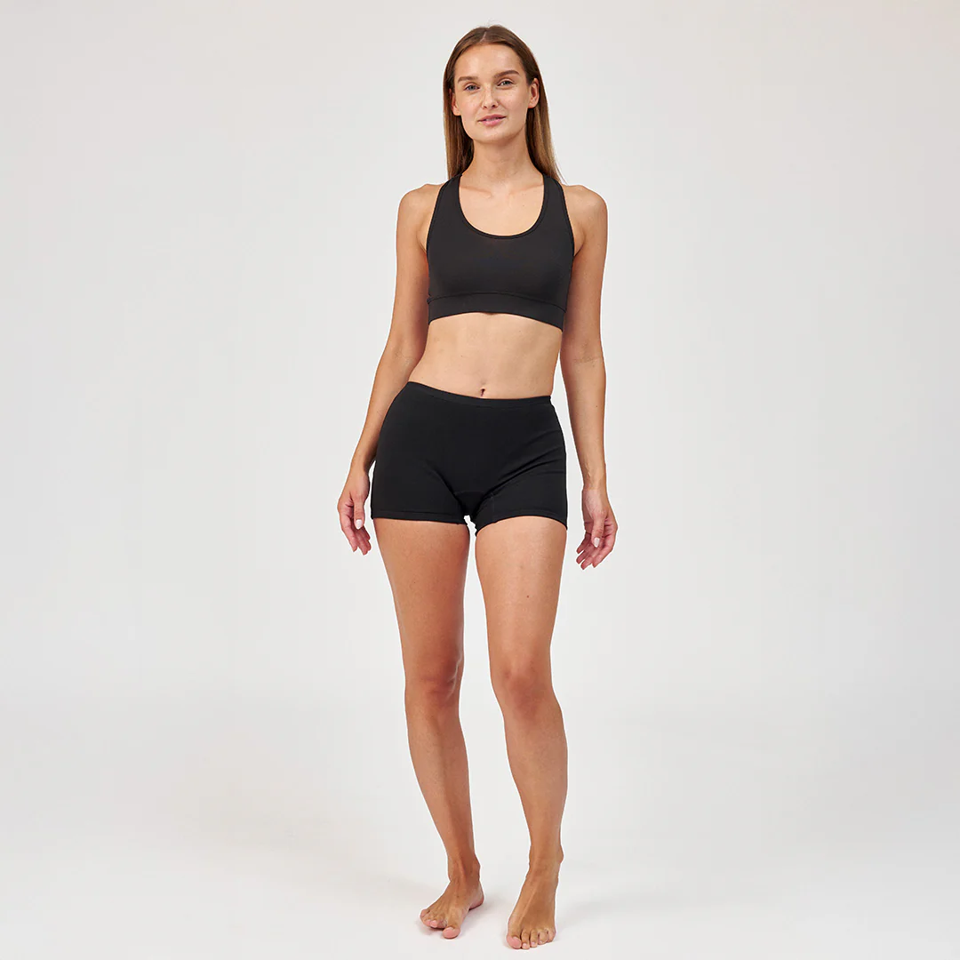 SNOCKS x femtis Period Panty - BLIX Shorts Period Stark  | Schwarz - Image 3