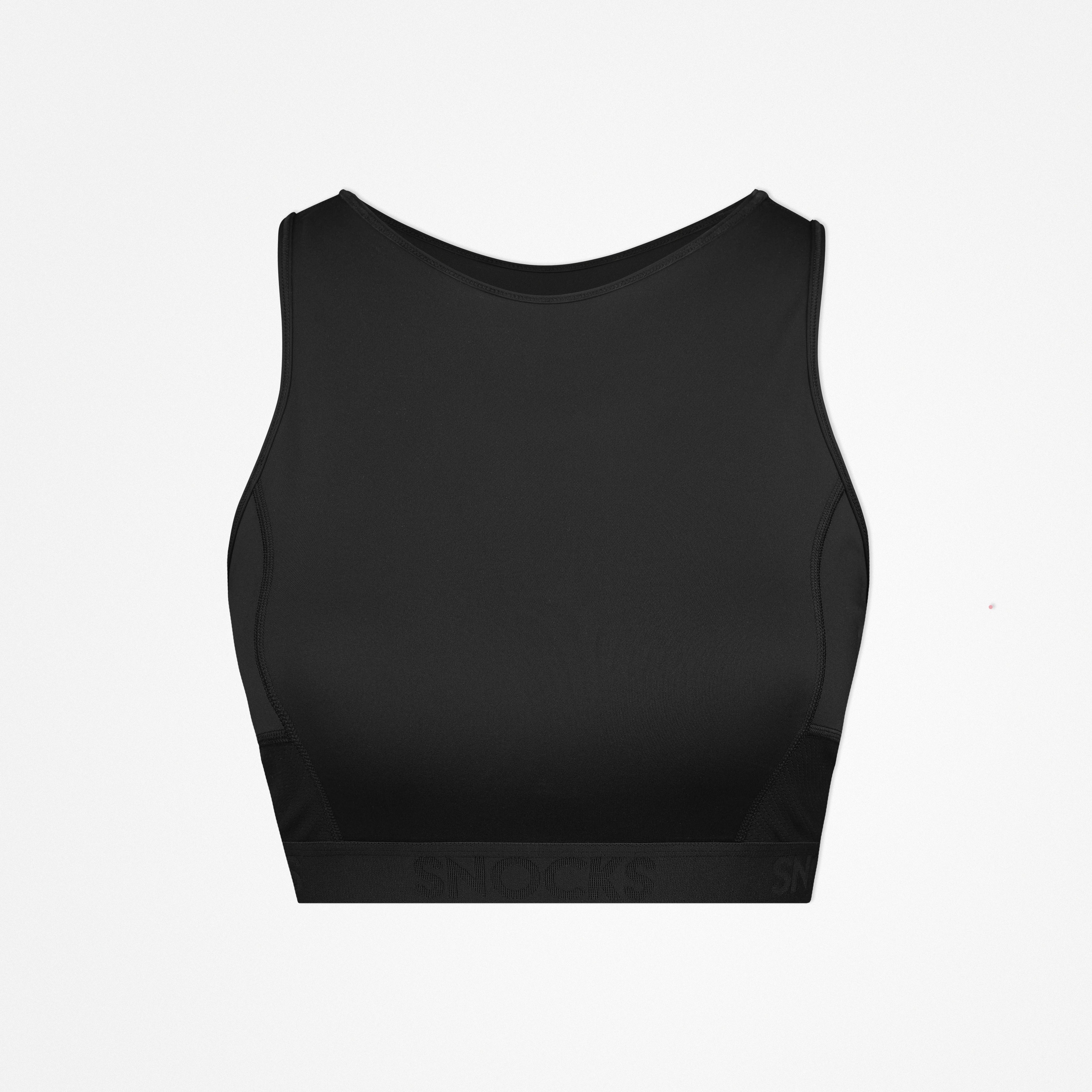 Sport-BH mit Logo | Schwarz
