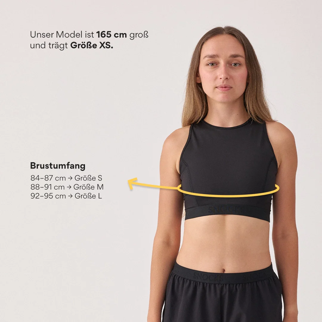 Sport-BH mit Logo | Schwarz - Image 10