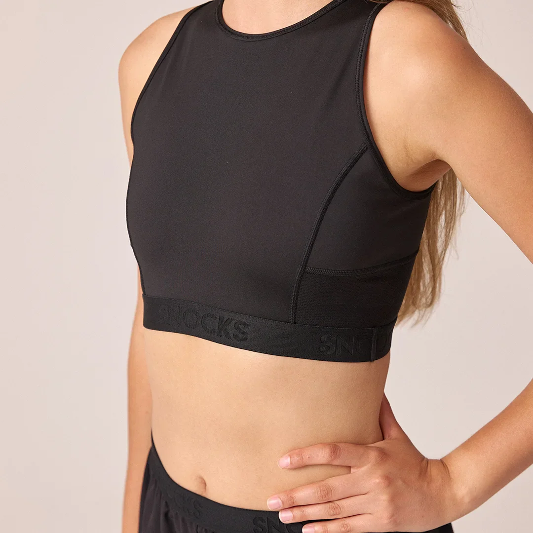 Sport-BH mit Logo | Schwarz - Image 6