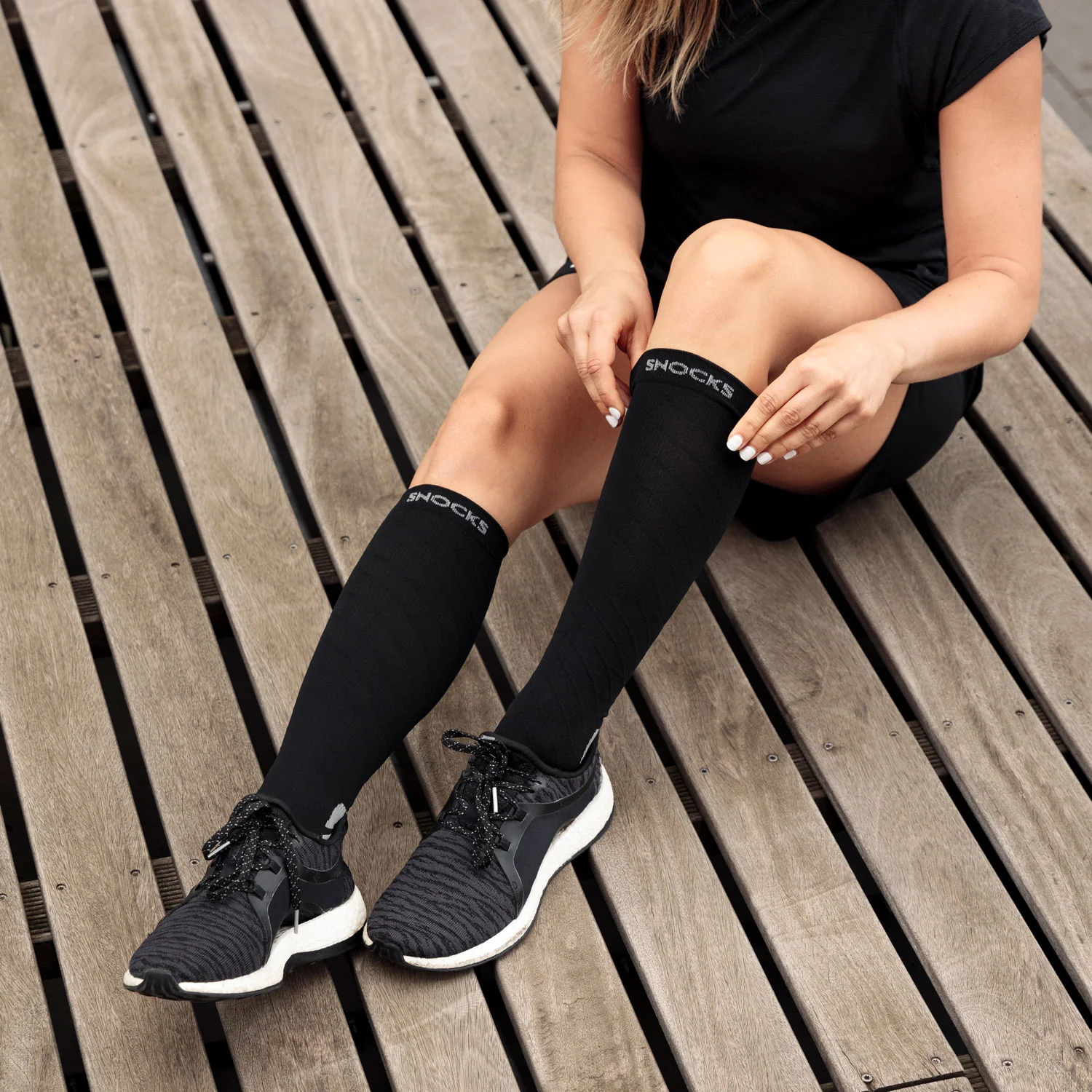 Sport Kompressionssocken | Schwarz - Image 6