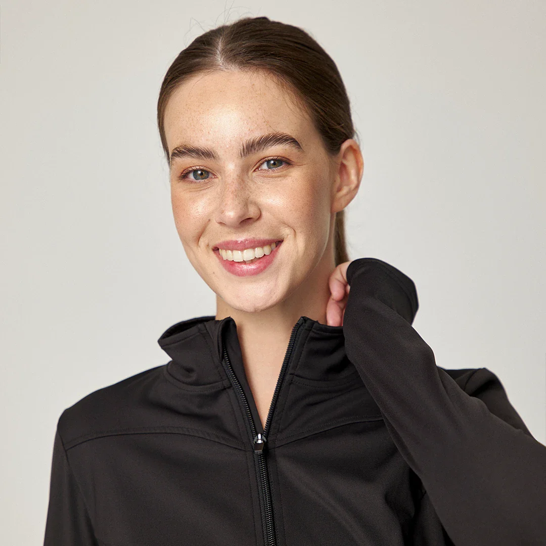 Sportjacke Damen mit Reißverschluss | Schwarz - Image 10