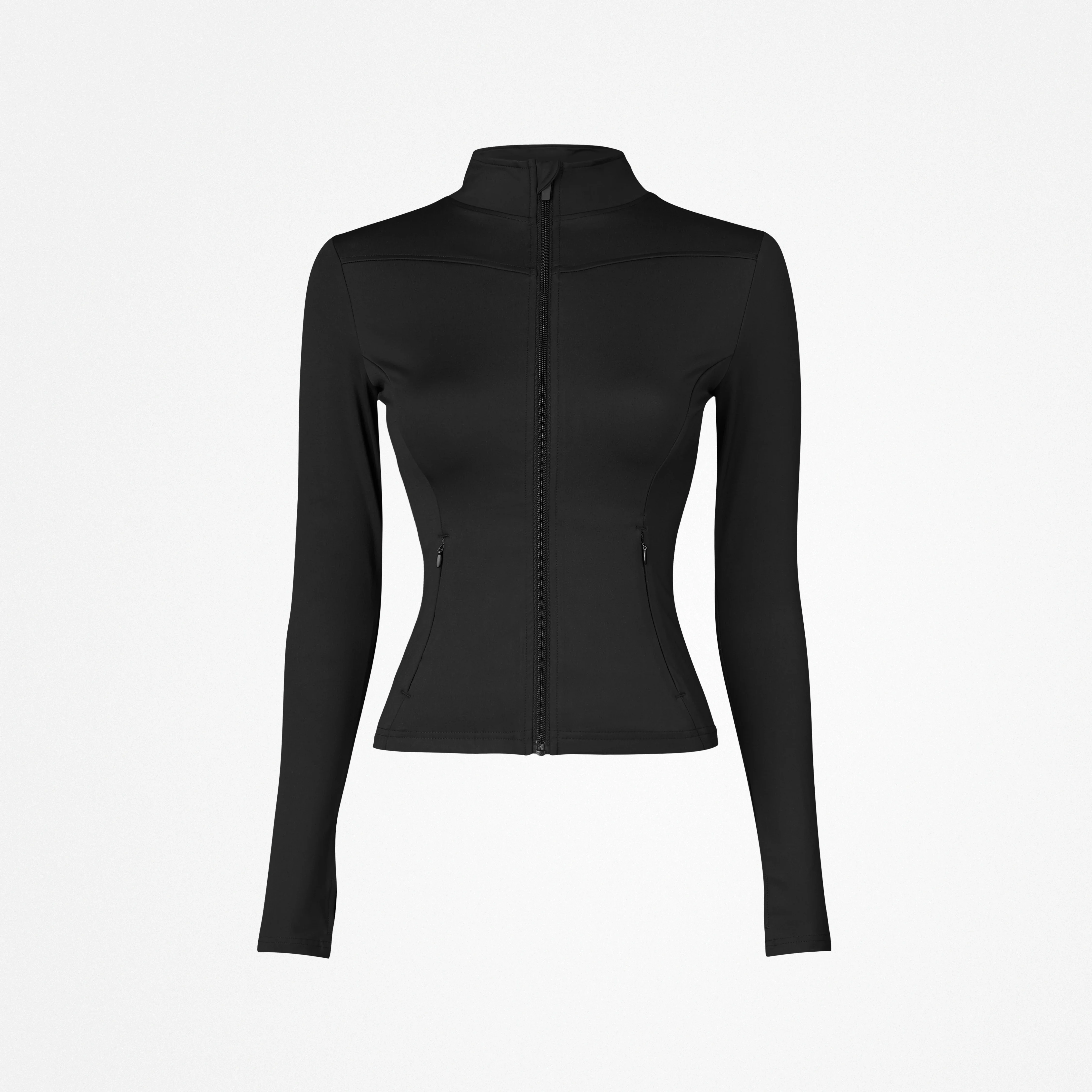 Sportjacke Damen mit Reißverschluss | Schwarz - Image 12