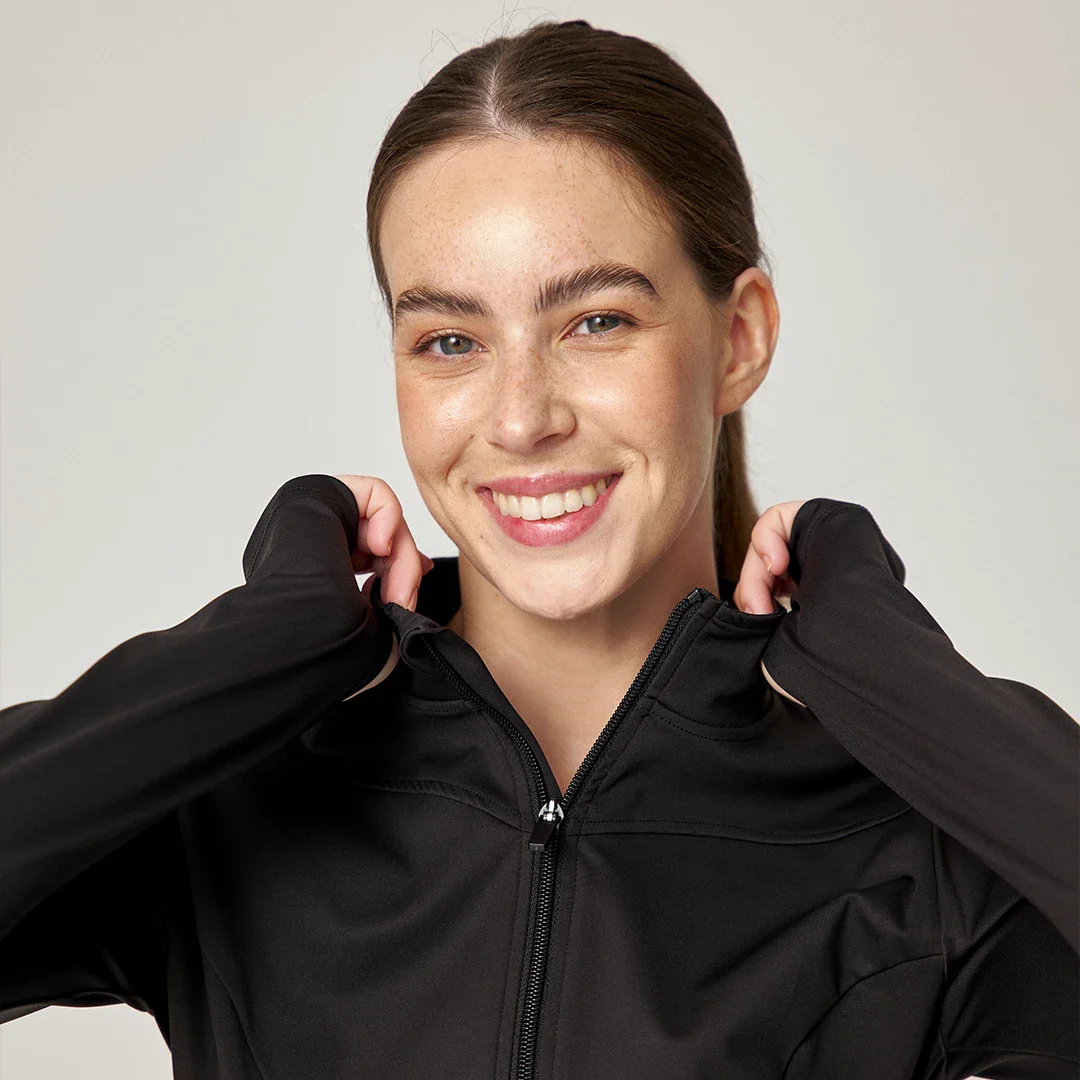 Sportjacke Damen mit Reißverschluss | Schwarz - Image 8