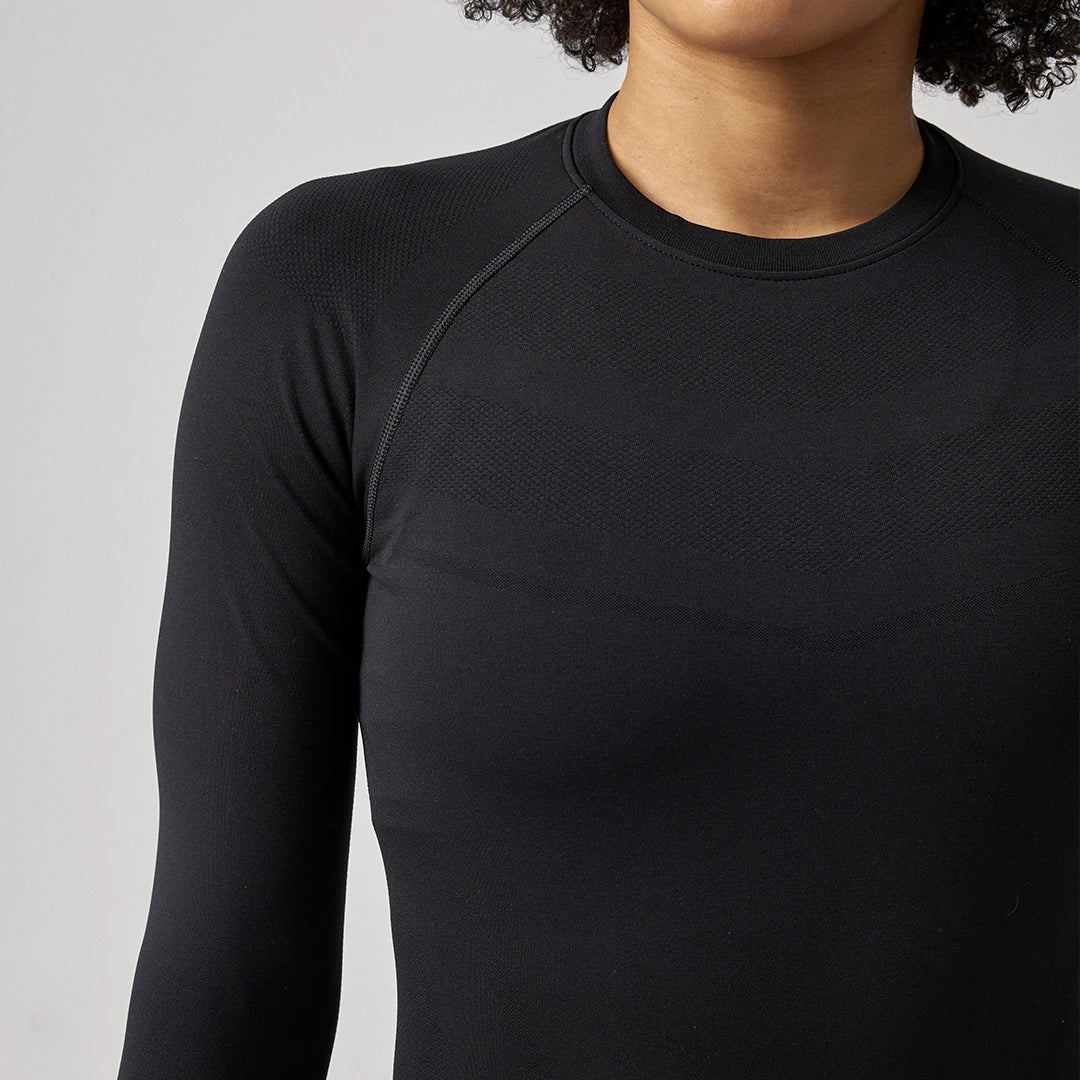 Sportshirt langarm Damen | Pastellgrün - Image 5