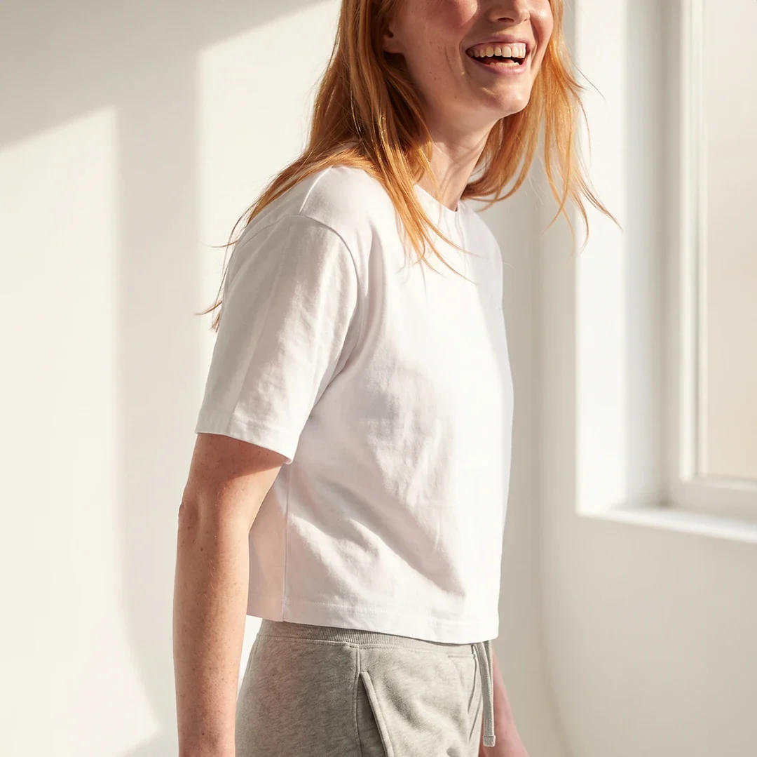 T-Shirt Cropped Damen | Schwarz - Image 3