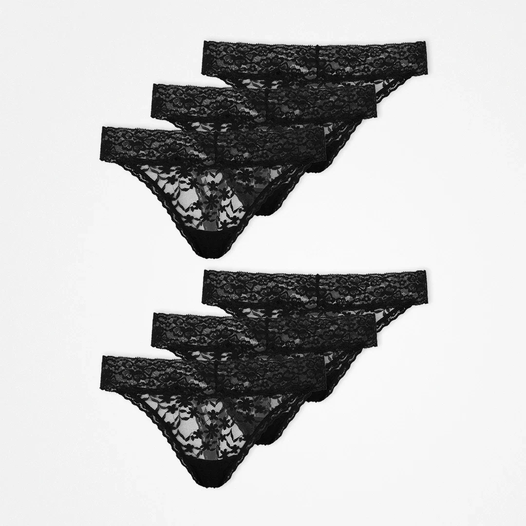 Tangas aus Spitze | Schwarz - Image 13