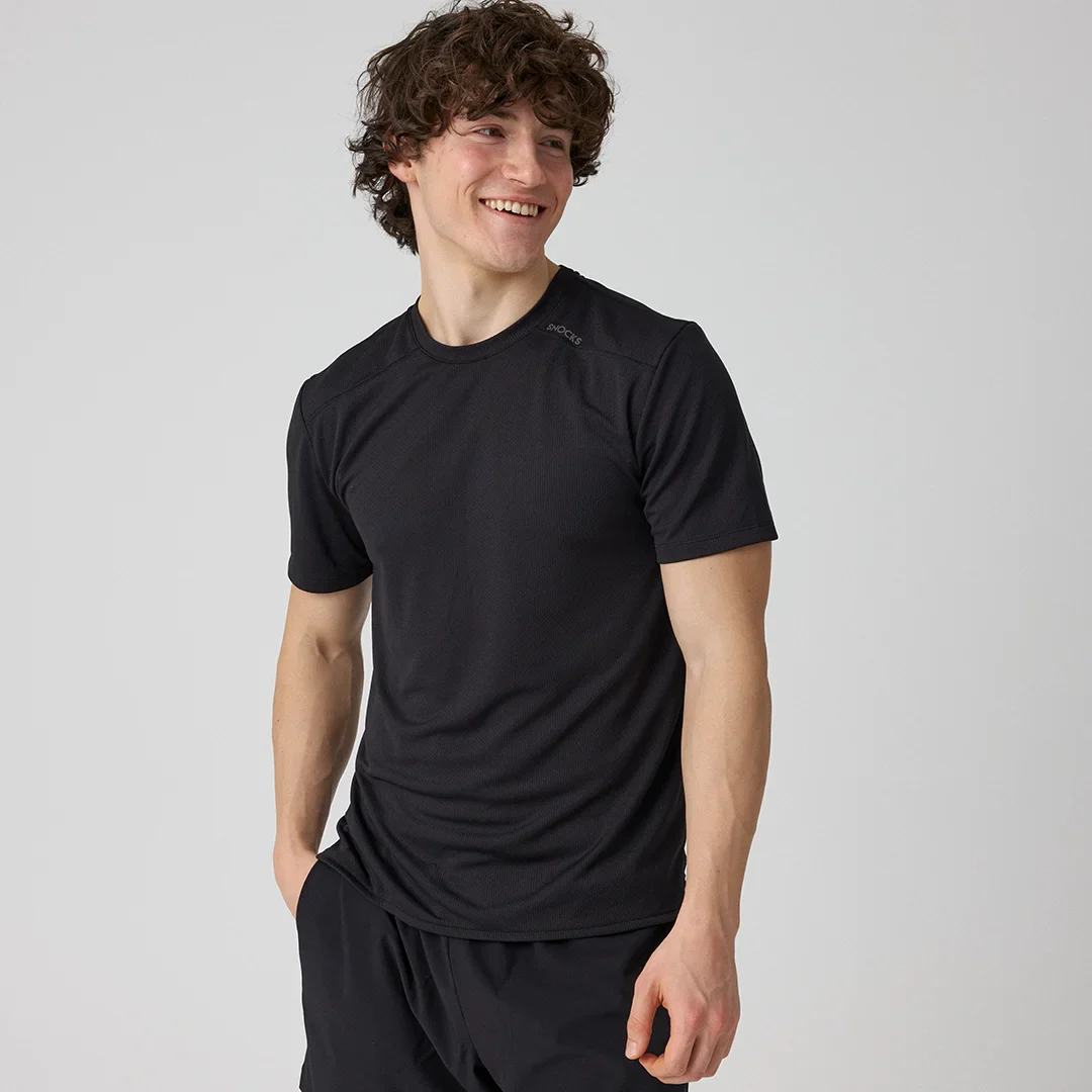 Trainingsshirt Mesh Herren | Schwarz - Image 2
