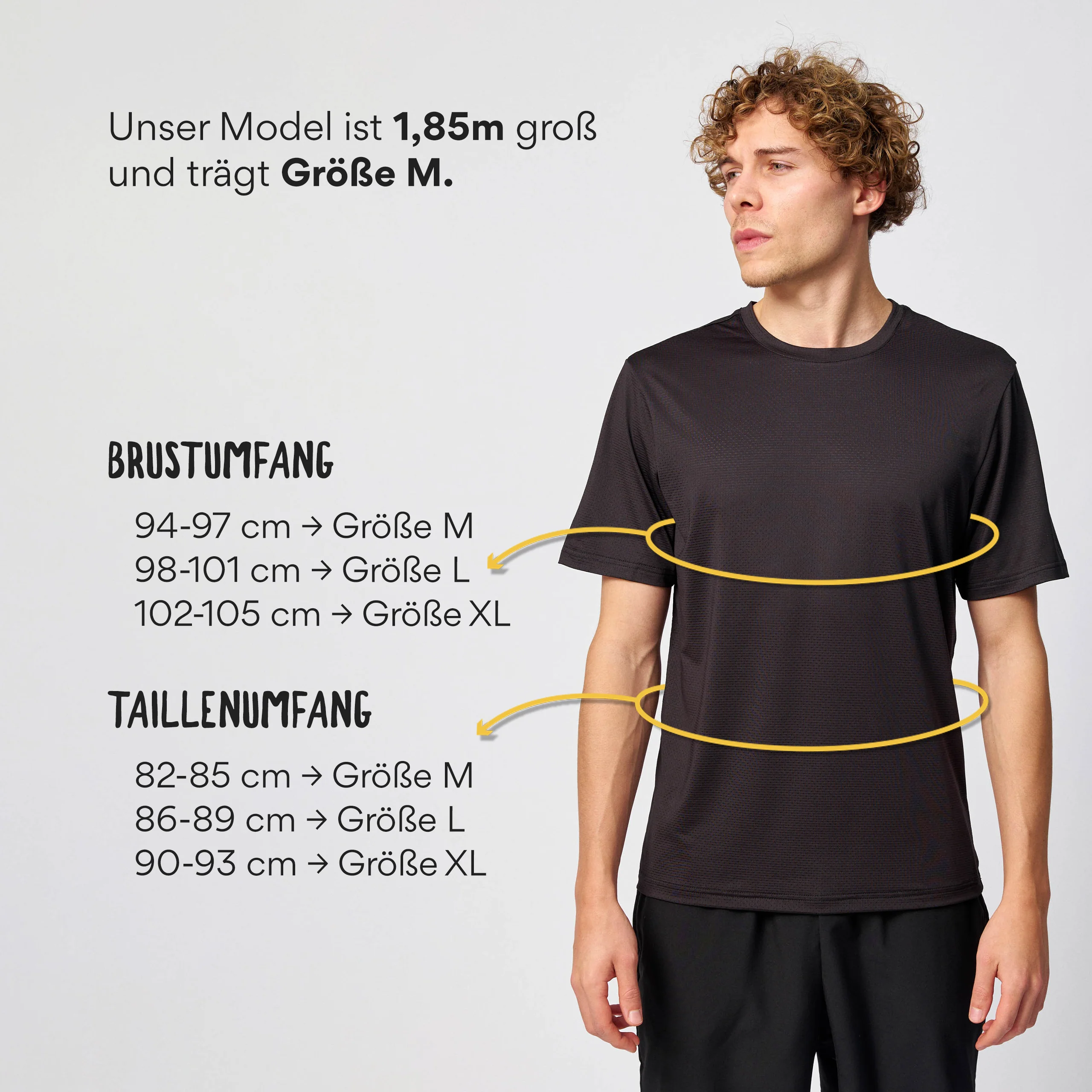 Trainingsshirt Herren | Schwarz - Image 9