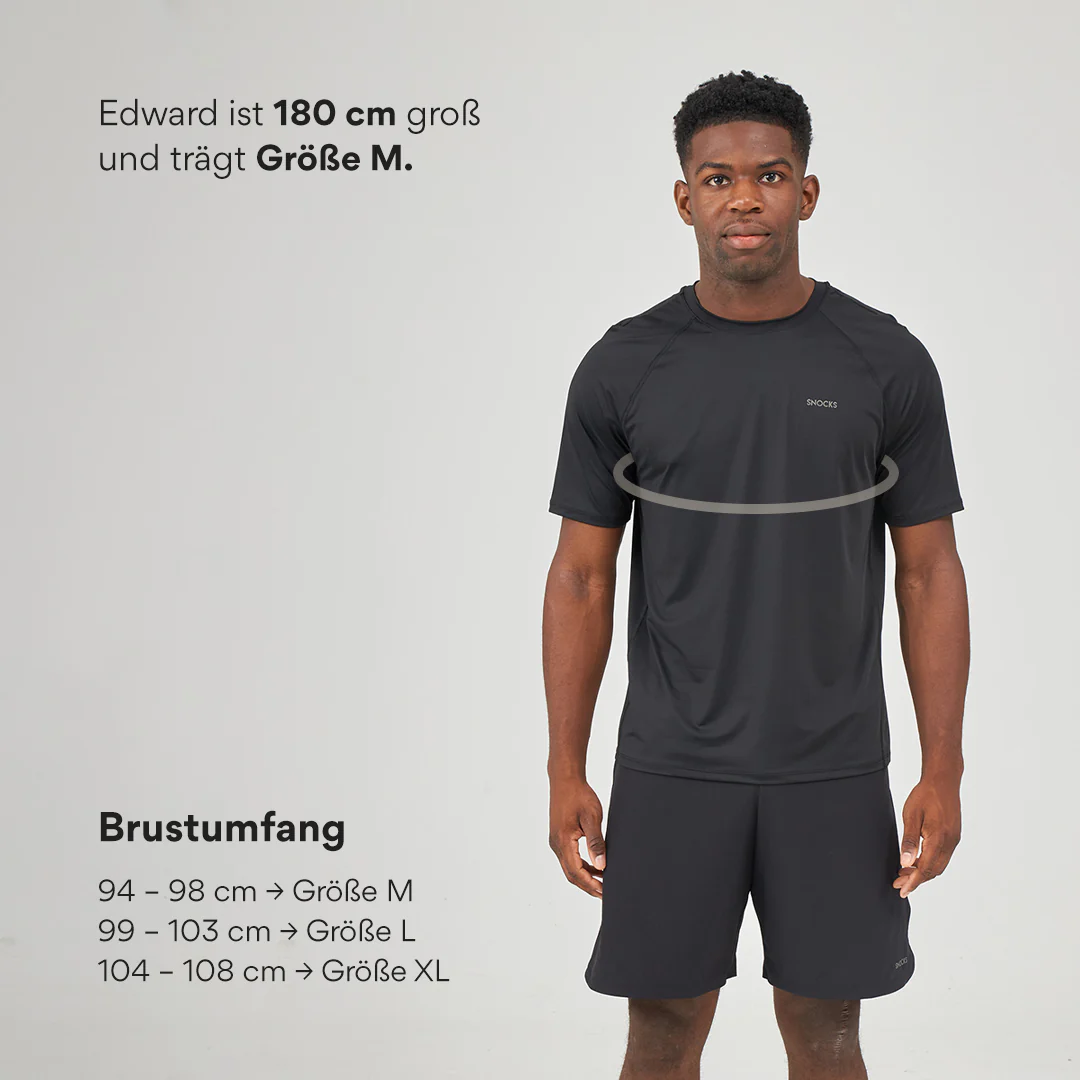 Trainingsshirt Raglan Herren | Silber Grau - Image 8