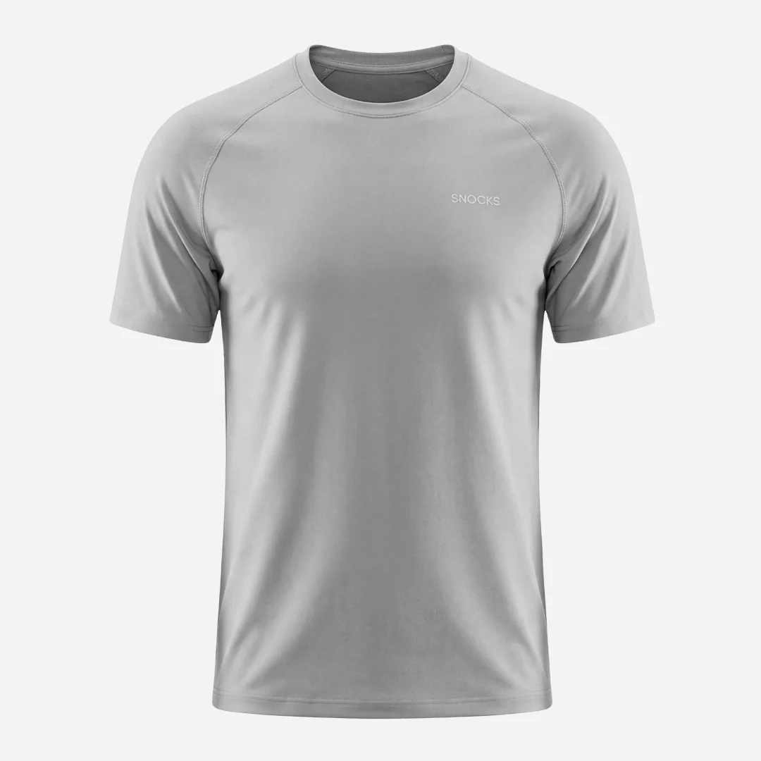 Trainingsshirt Raglan Herren | Silber Grau - Image 9