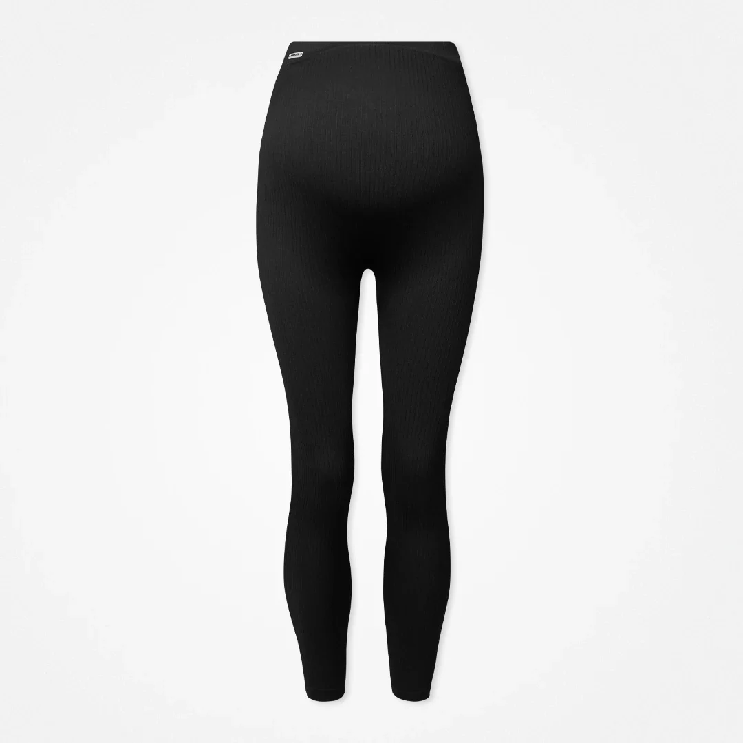 Umstandsleggings Seamless | Schwarz - Image 9