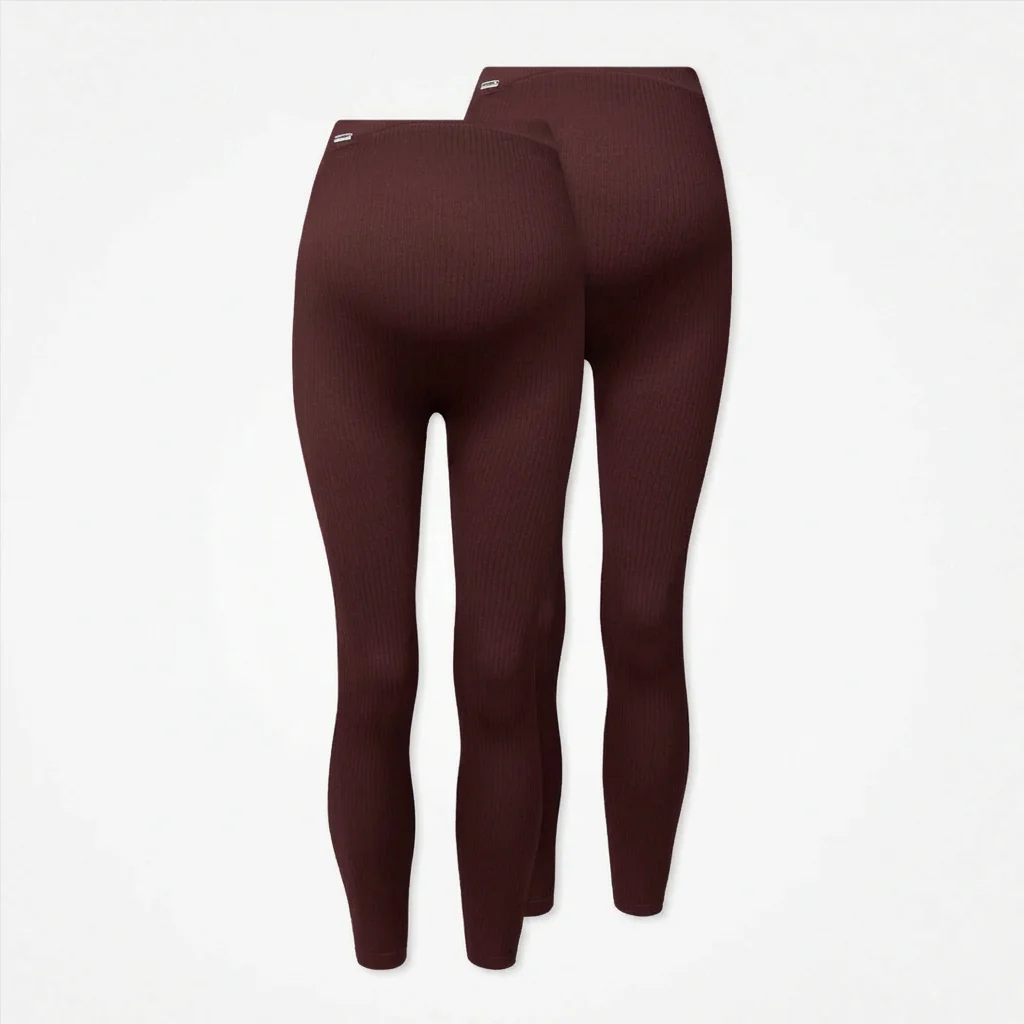 Umstandsleggings Seamless | Dunkelrot - Image 10