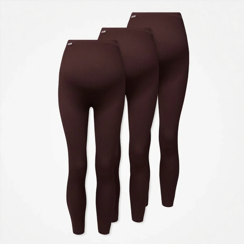 Umstandsleggings Seamless | Dunkelrot - Image 11