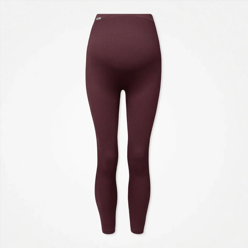 Umstandsleggings Seamless | Dunkelrot - Image 9