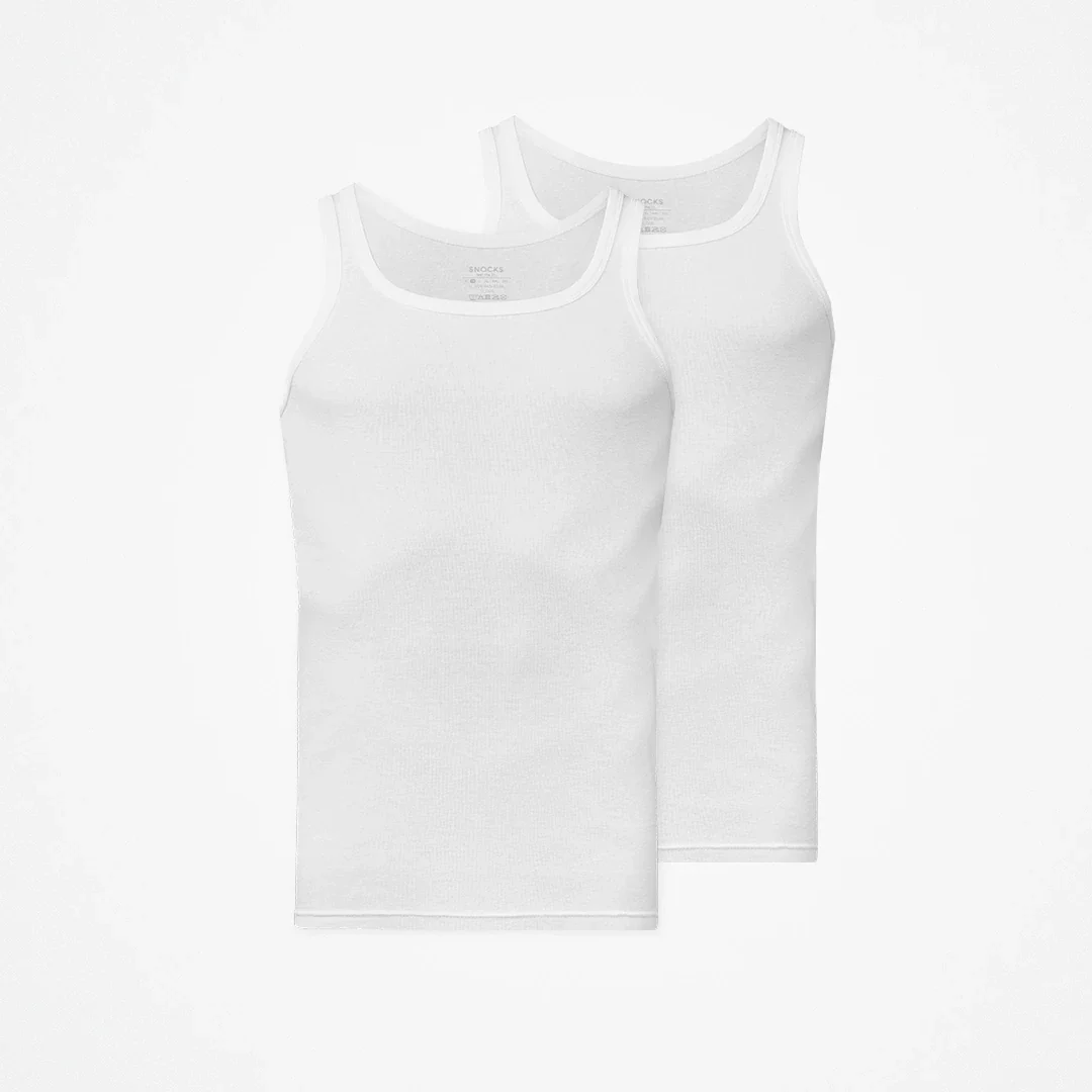 Unterhemd Tank Top Herren | Weiß - Image 7